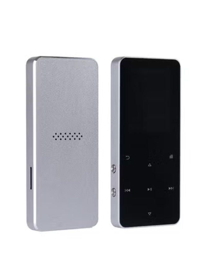 Metal Bluetooth MP3 Player with Touch Screen - 16GB Internal Memory + 128GB Expandable Card, Recording, FM, Bluetooth, and Speaker Function - Image 1